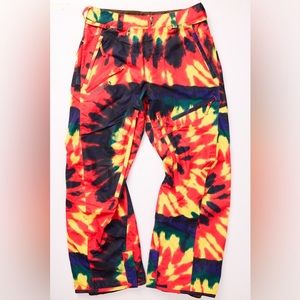 Volcom Tie-Dye Limited Edition Snowboard Pants Large